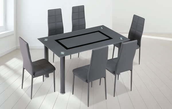 Conjunto de mesa y 6 sillas AXISS