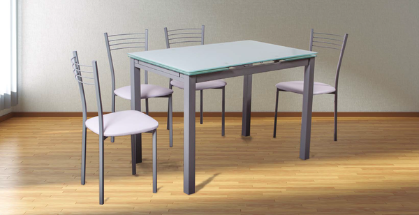 Conjunto de mesa modelo 70 y 4 sillas 20