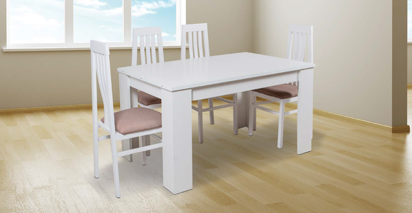 Conjunto de mesa BERTA y 4 sillas 097C
